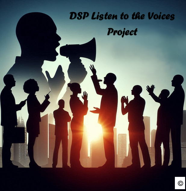 DSP Listen to the Voices Project Logo