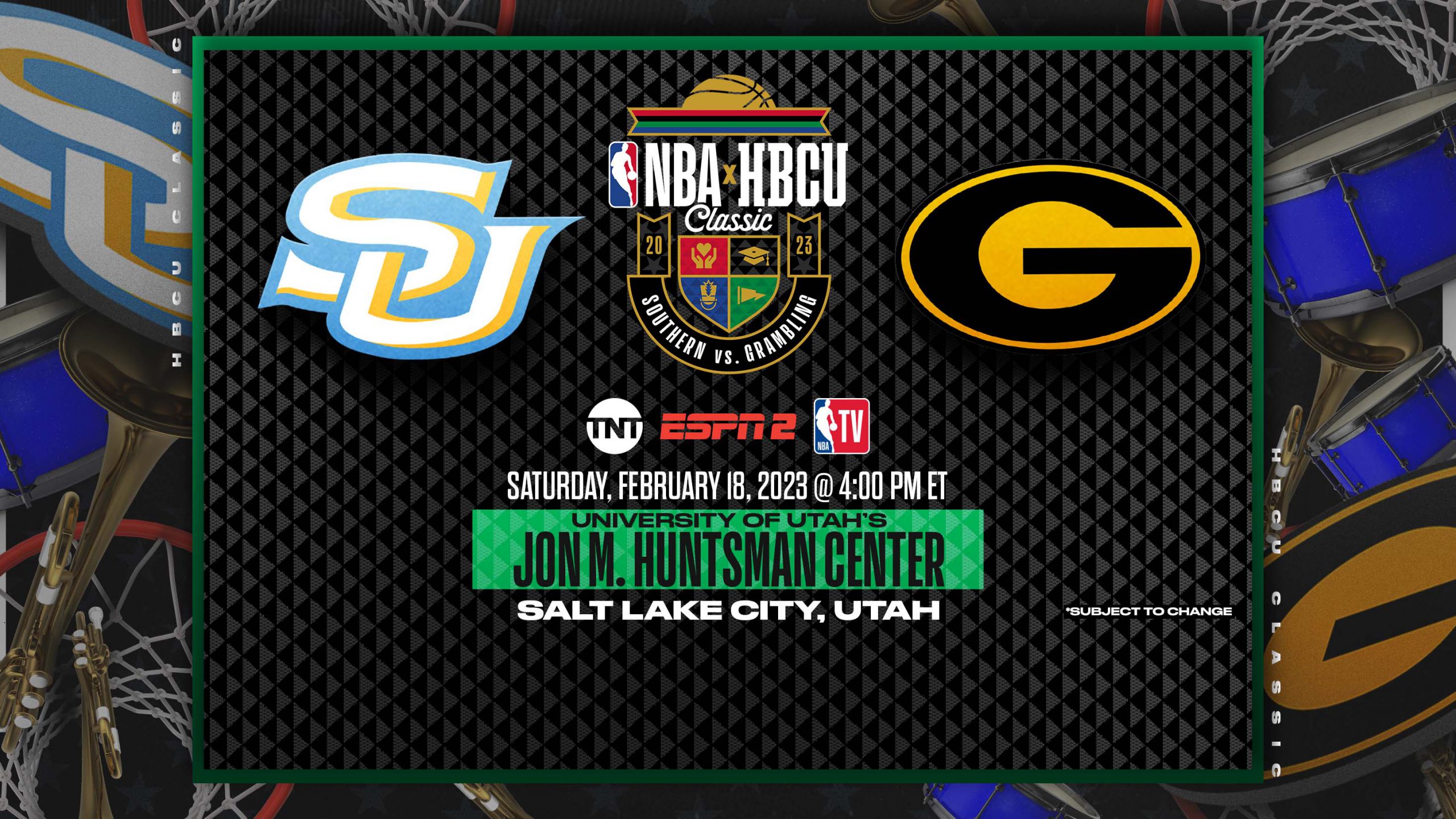 Grambling State University and Southern University to Play in NBA HBCU