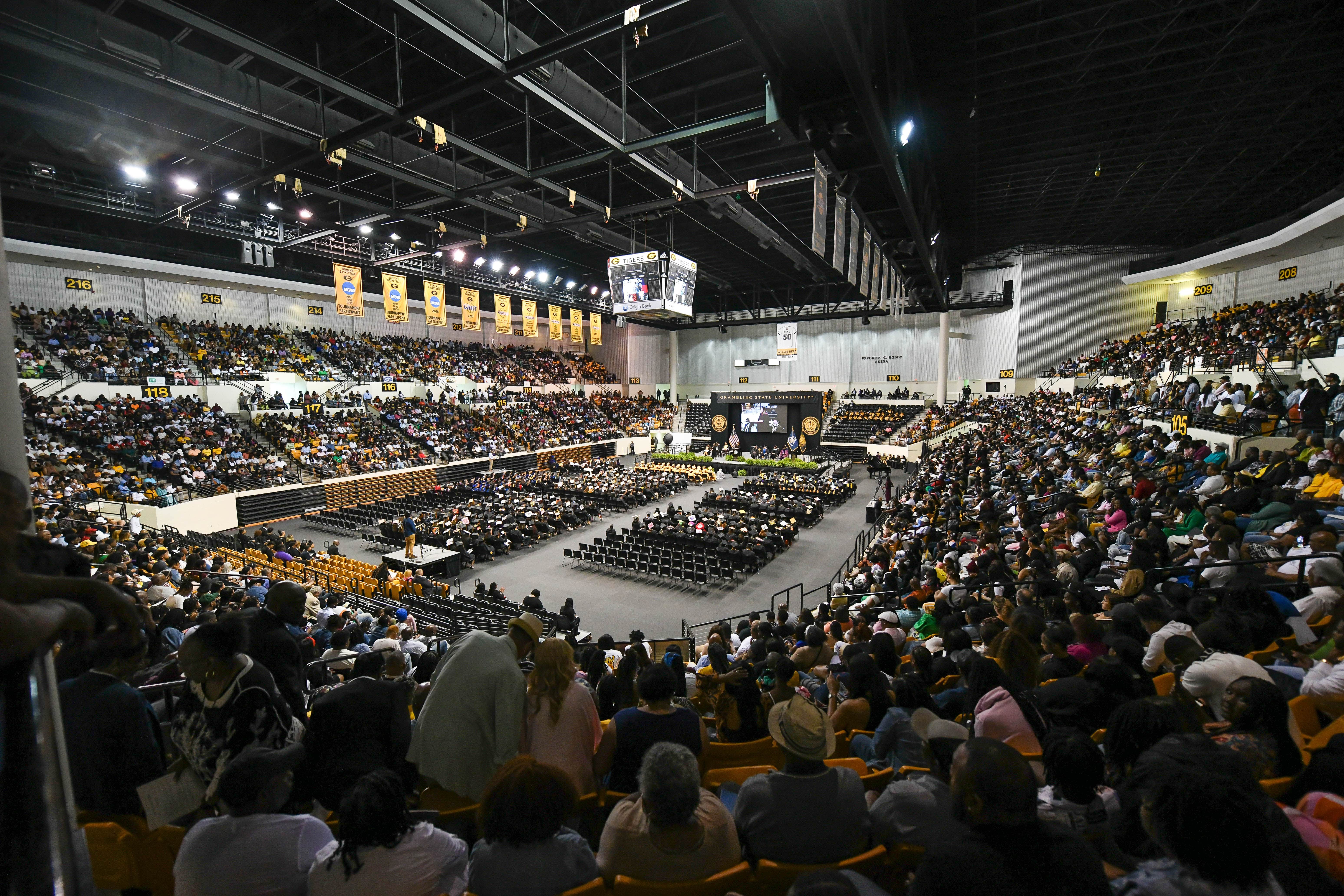 Assembly center during commencement