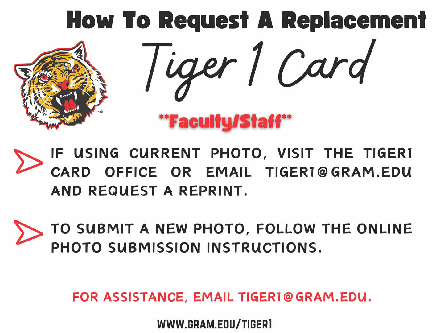 How to Request A Tiger1 Card - FacultyStaff (Page 2)